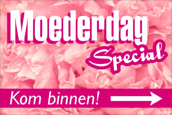 Moederdag special spandoek