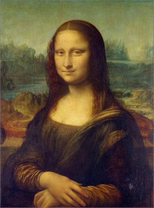 Mooie Mona Lisa decoratiebord