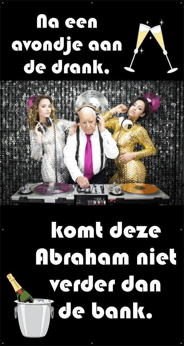 Na een avondje aan de drank spandoek