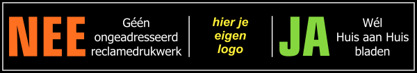 Nee-Ja sticker met eigen logo