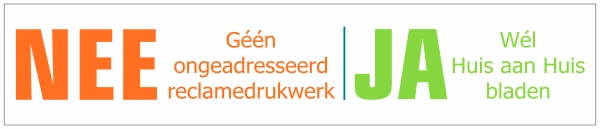 Nee-Ja sticker lichte variant