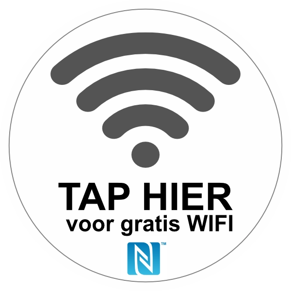 NFC gratis WIFI sticker