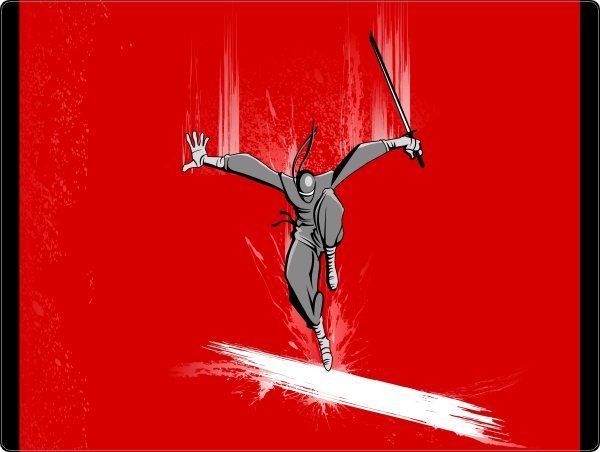 Ninja Laptop sticker 15 inch