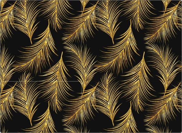 Palmbladeren laptop sticker 17 inch