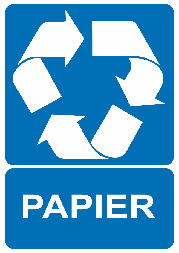Papier Recycling sticker