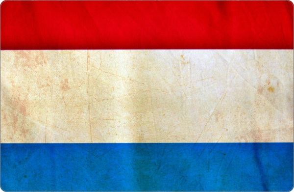 Nederlandse vlag laptop sticker 17 inch