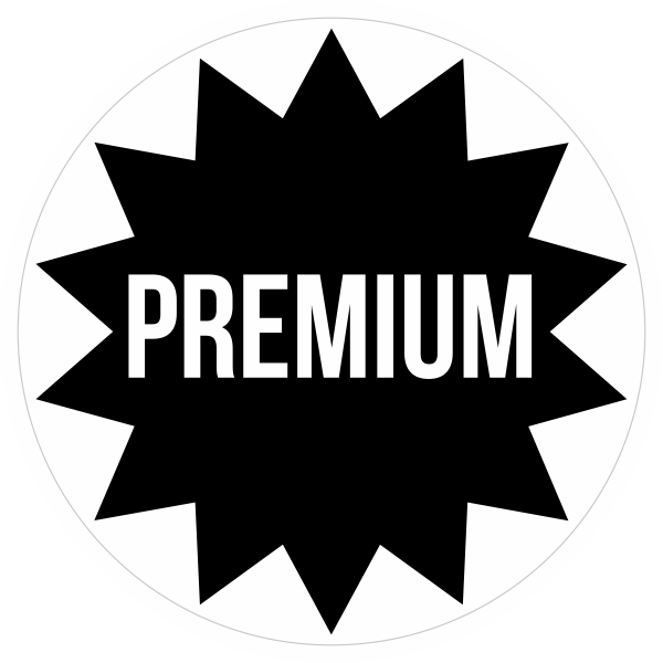 Premium sticker
