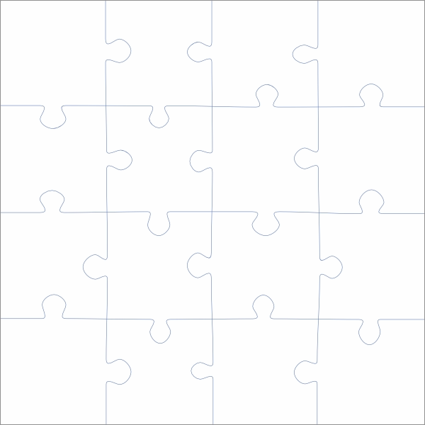 Vierkante puzzel 16 stukjes