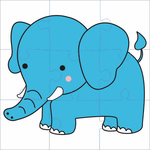 Puzzel olifant