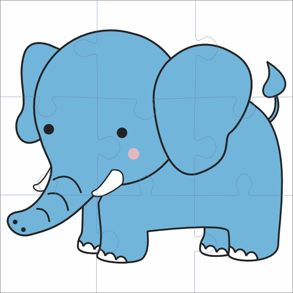 Puzzel olifant
