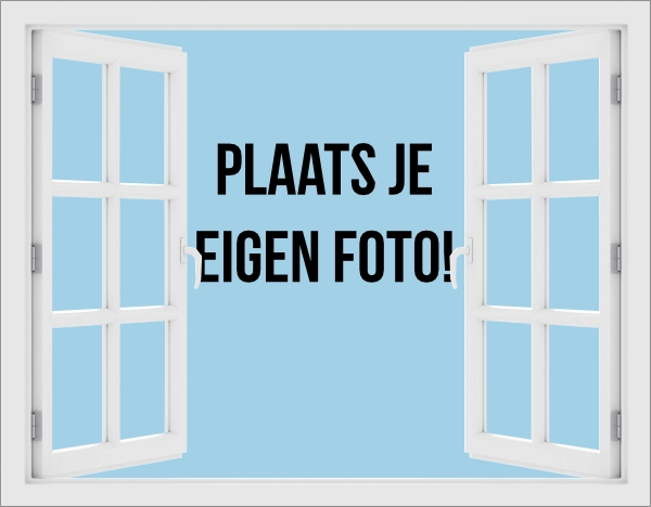 Raamsticker met eigen foto