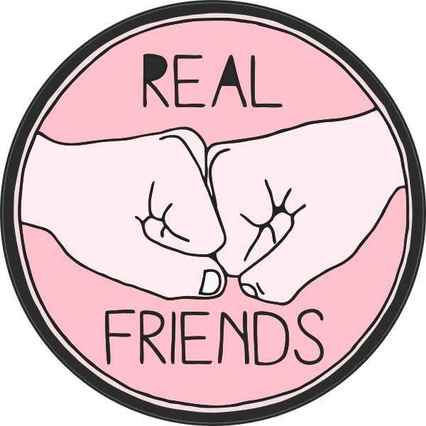 Real friends sticker