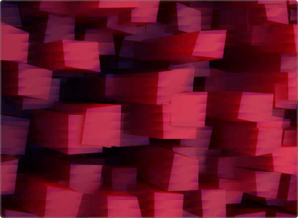 Red blocks laptop sticker