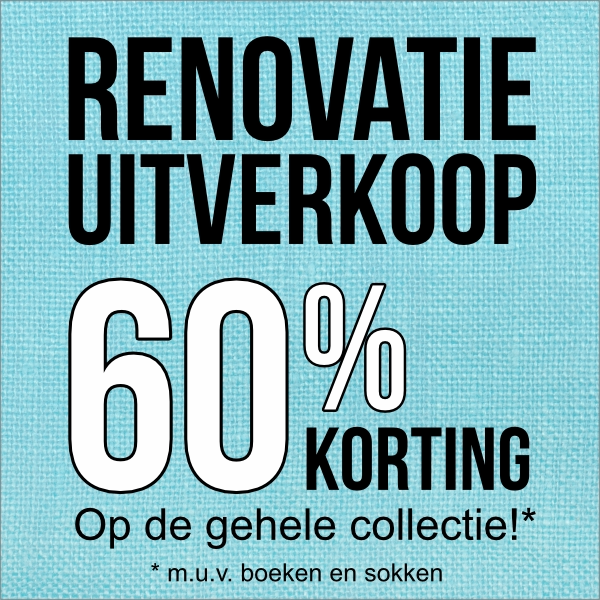 Renovatie uitverkoopsticker