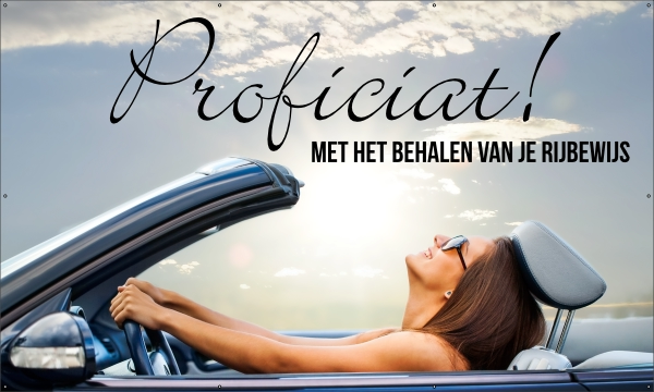 Rijbewijs Spandoek