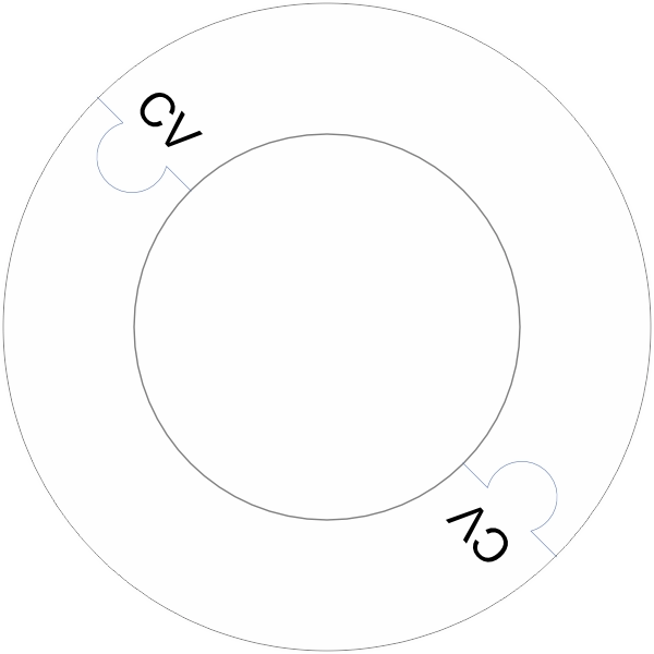 Rozet DN100 (198 x 118) CV