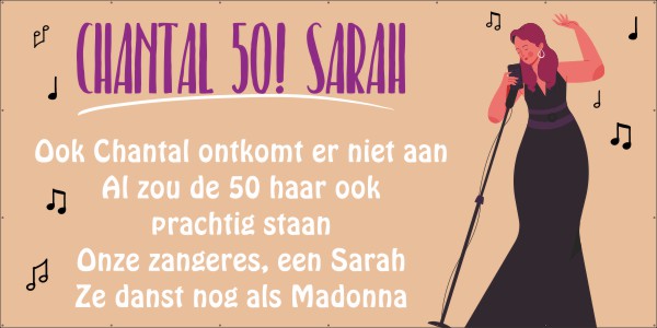 Sarah spandoek zingen