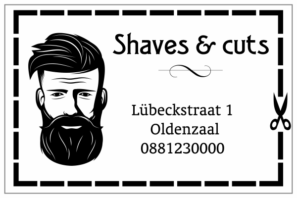 Barber sticker
