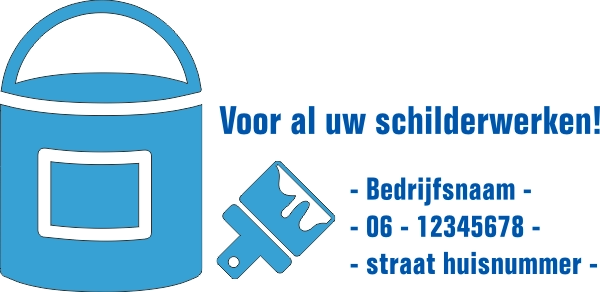 Schilderbedrijf sticker