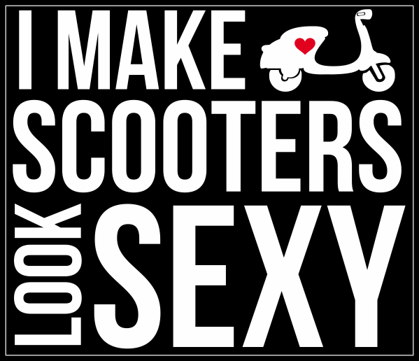 Sexy scooter sticker