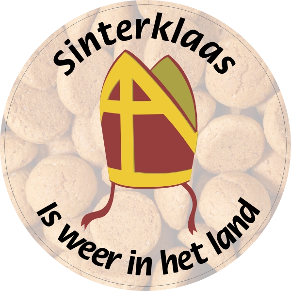 Sinterklaas is weer in het land sticker