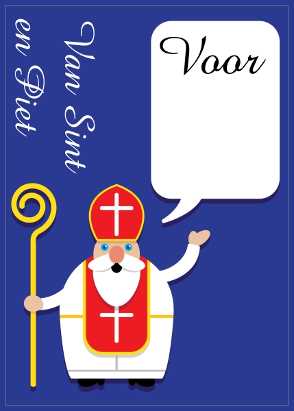 Sinterklaas kado sticker