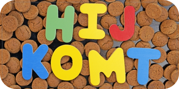 Sinterklaas komt sticker