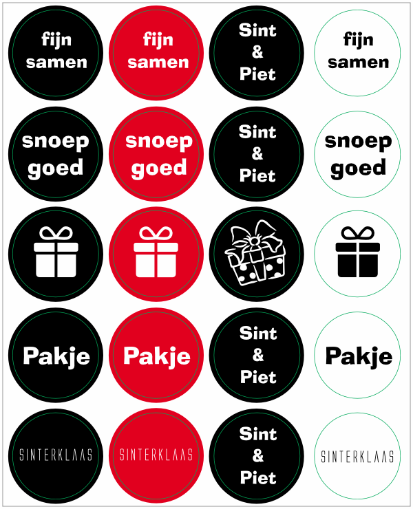 Sinterklaas stickers