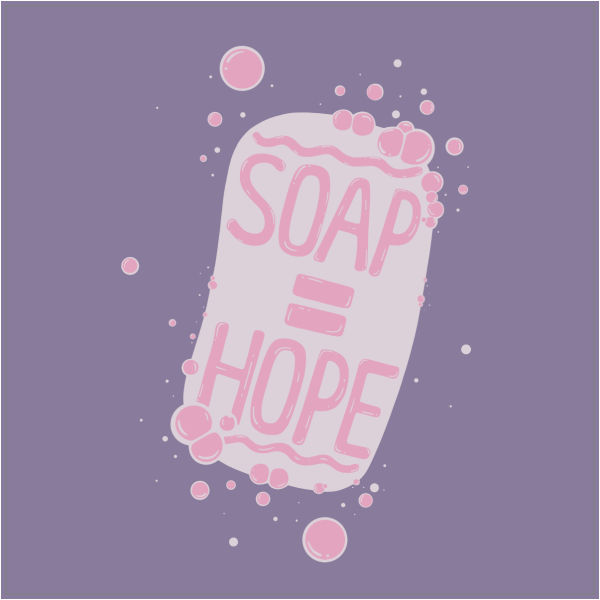 Soap is hope sticker