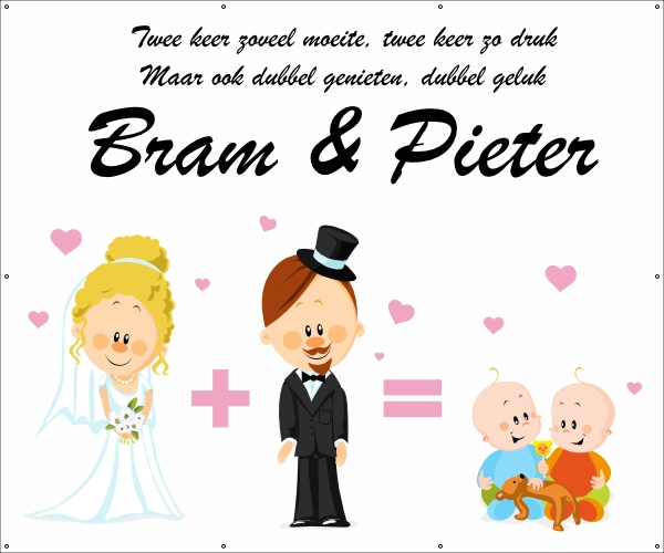 Spandoek Geboorte tweeling