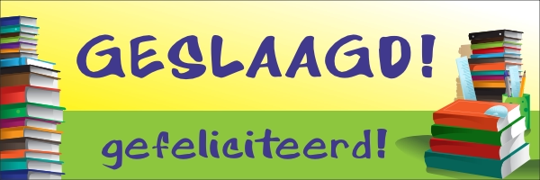 Spandoek Geslaagd Boeken