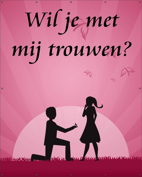 Spandoek trouwen