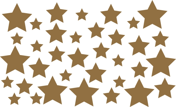 Sterren stickers Goud