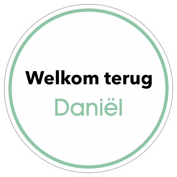 Welkom terug sticker