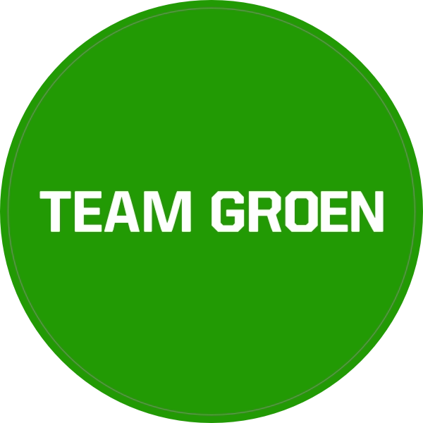 Sticker team groen