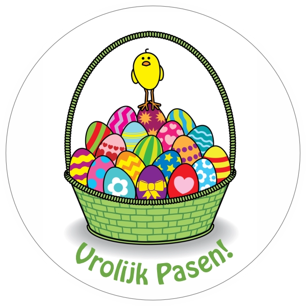 Vrolijk Pasen sticker