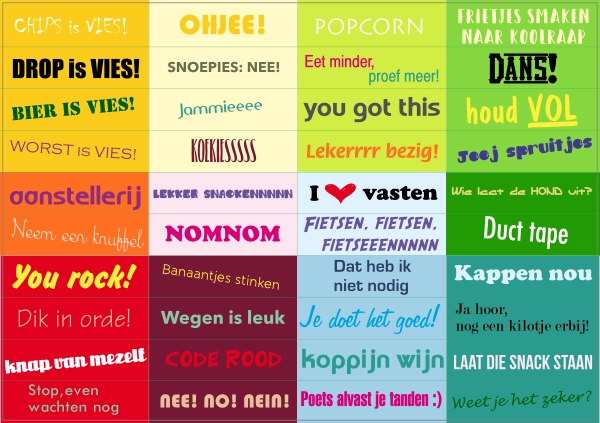Stickervel motivatie