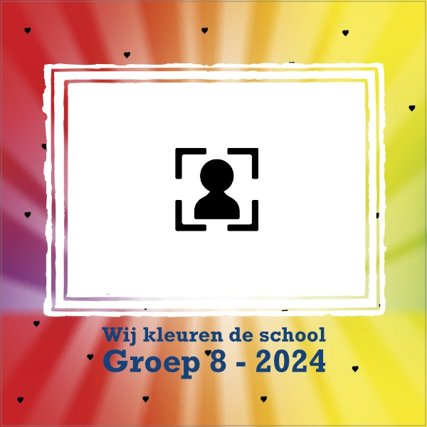 Stoeptegel Groep 8 Wij Kleuren De School - Met Eigen Foto