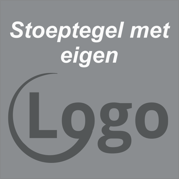 Stoeptegel met eigen logo