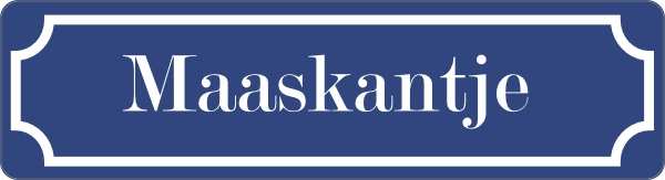 Streetsign Vintage met randje straatnaambord