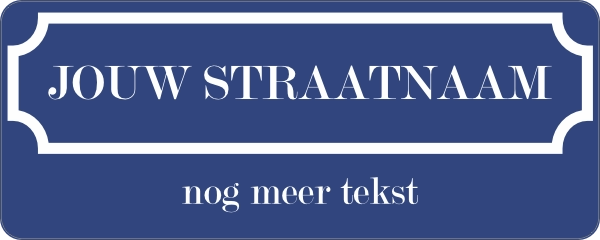 Streetsign Vintage straatnaambord