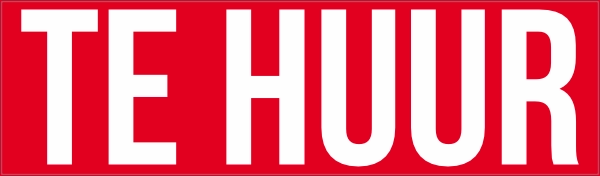 Te huur sticker