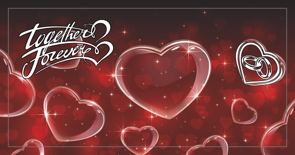 Together forever handdoek