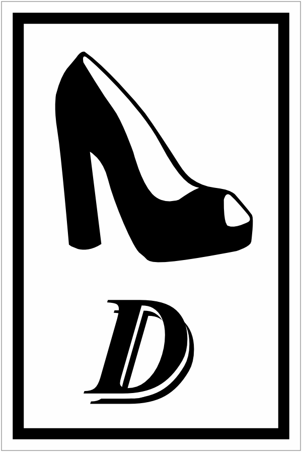 WC Dames bord