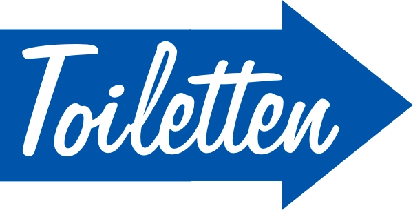 Toiletten uitsparing sticker