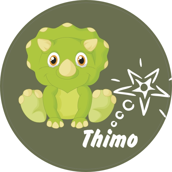 Triceratops geboortesticker