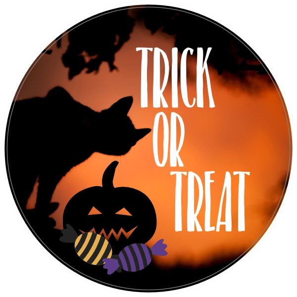 Trick or Treat sticker