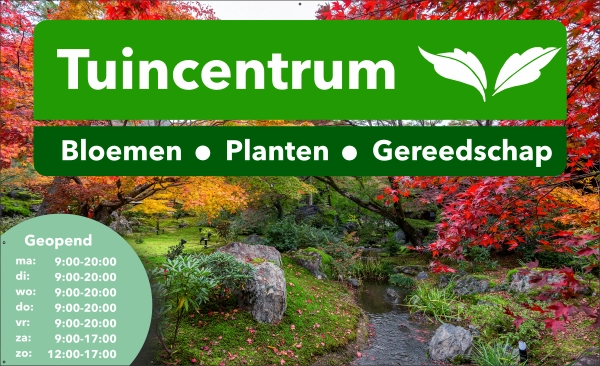 Tuincentrum openingstijden