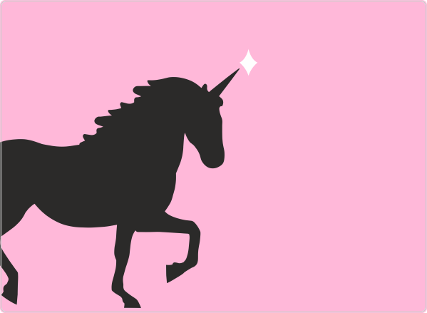 Unicorn laptop sticker 17 inch