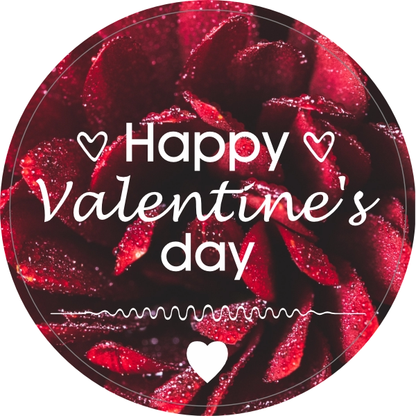 valentines day rose sticker